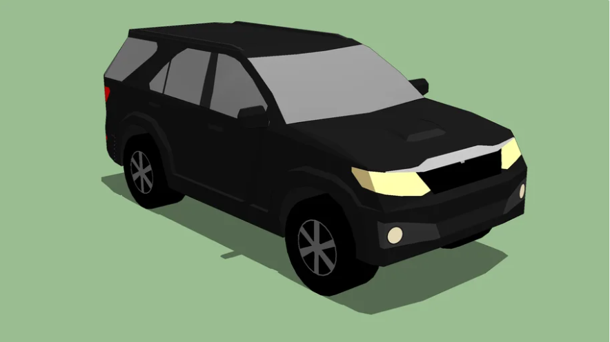 Low Poly Toyota Fortuner preview image 2